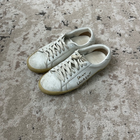 Saint Laurent Women’s Court Classic Sneakers Size 41 - Picture 3 of 7